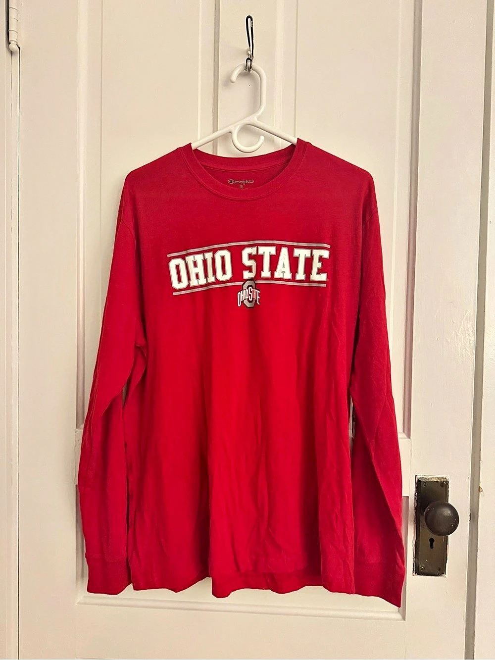 Champion Men's Champion Red Ohio State Buckeyes Long Sleeve T-Shirt Ohio State